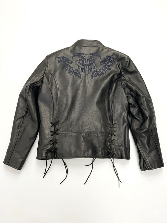 Xelement Jackets & Blazers - Xelements Black Leather Motorcycle Jacket